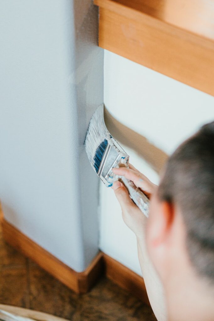 interior house painting during wintertime