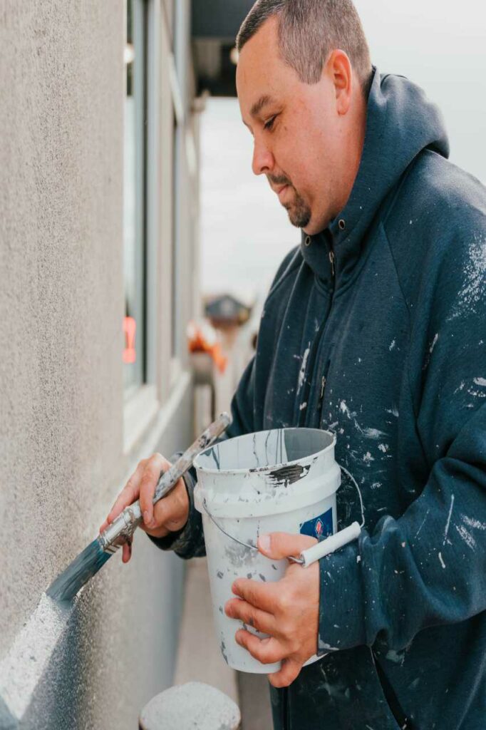 professional painter uses high quality paints Paintmaster Services