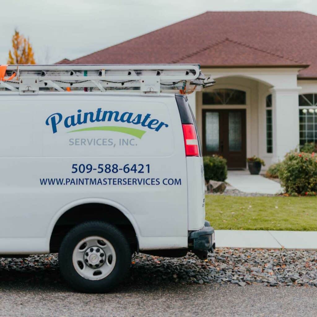 your interior painting experts Paintmaster Services truck